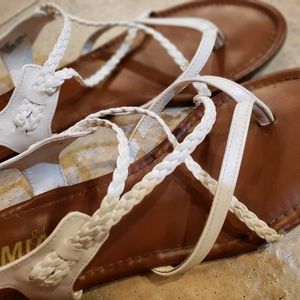 White sandals - flat